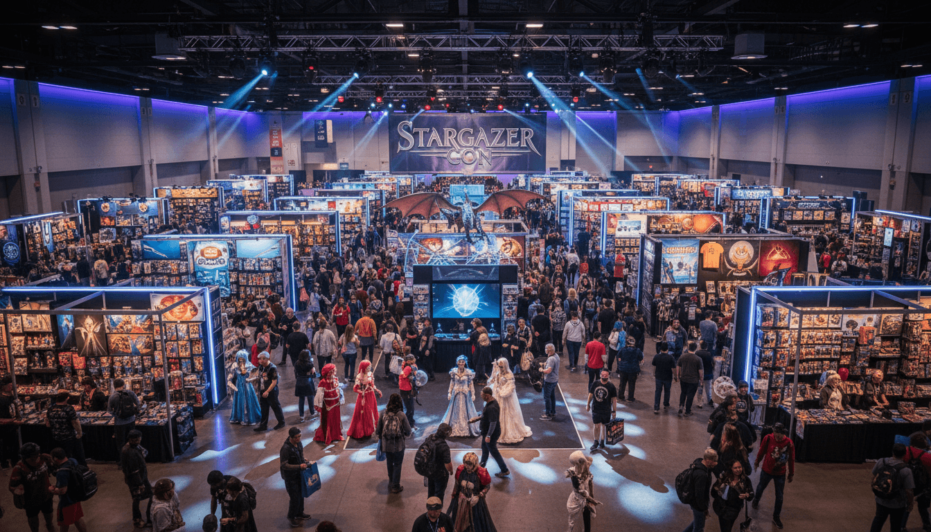 Cultural exchange booth showcasing Hikari Tales at partner event